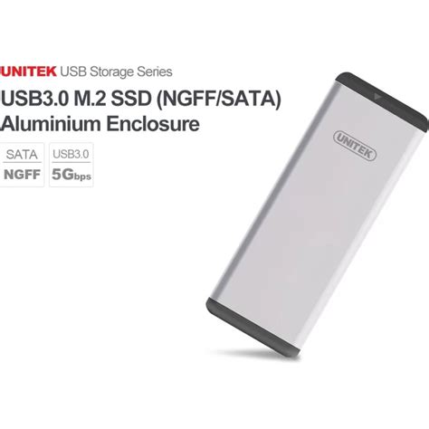 Unitek USB3.0 M.2 SSD (NGFF/SATA) Aluminium 